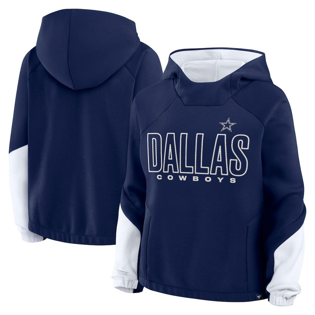 Women's Play Clock Bling Hoodie - Dallas Cowboys