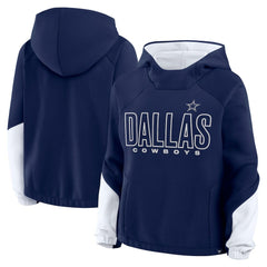 Women's Play Clock Bling Hoodie - Dallas Cowboys