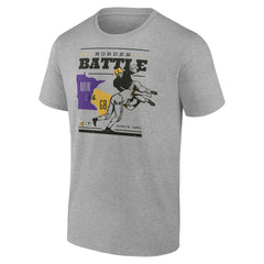 Minnesota Vikings vs.  Battle Border T-Shirt - Green Bay Packers