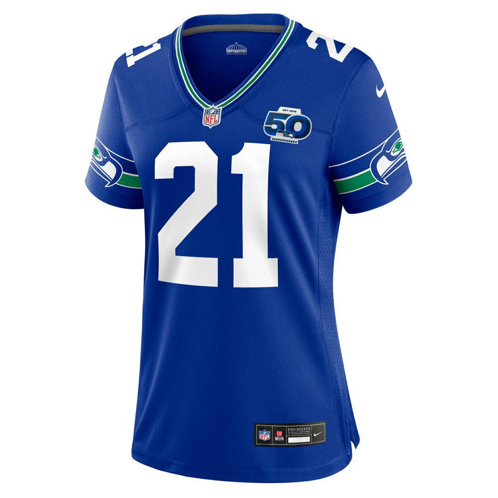 Devon Witherspoon  Women's Alternate 50th Season Game Jersey - Seattle Seahawks