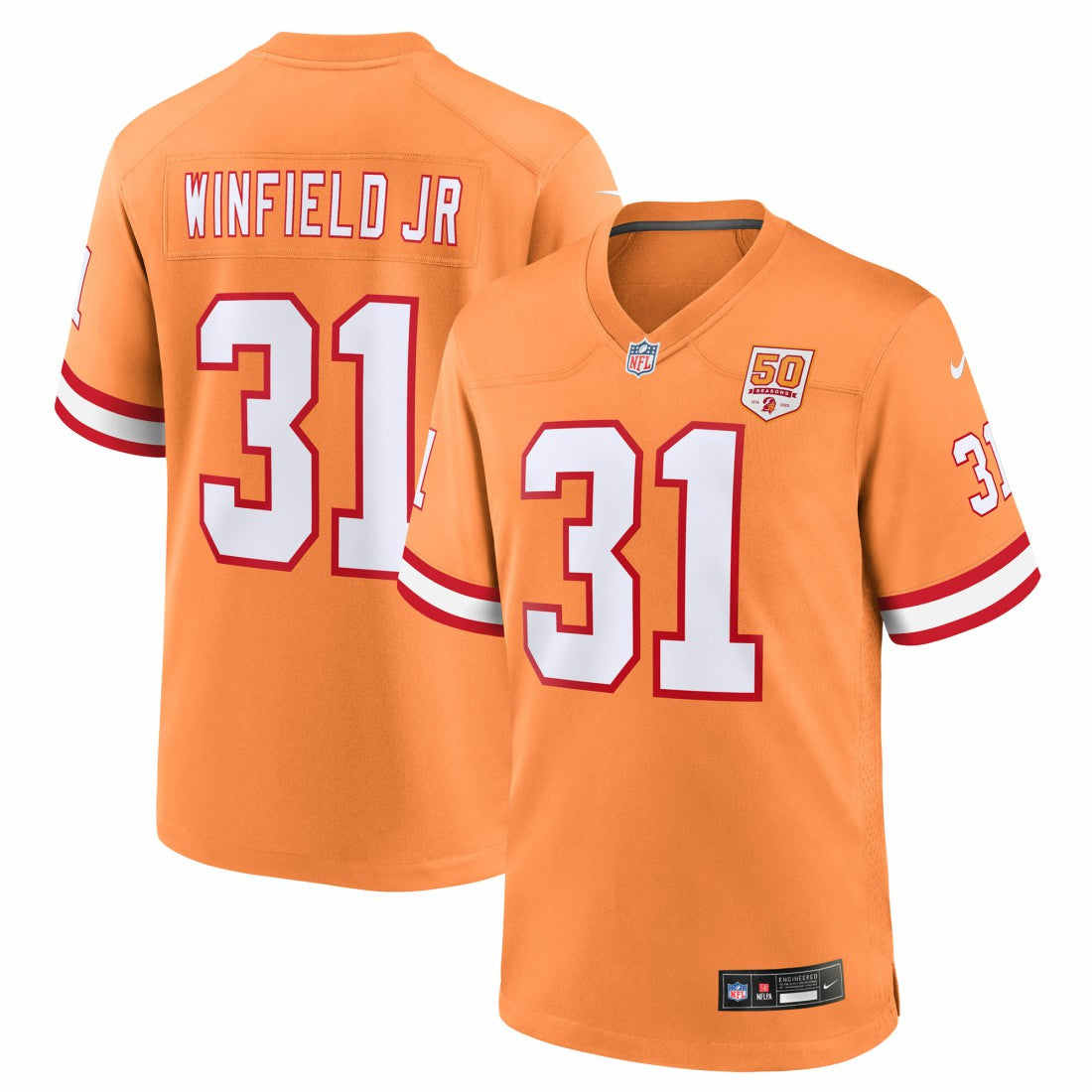 Antoine Winfield Jr.  50th Season Game Jersey - Tampa Bay Buccaneers