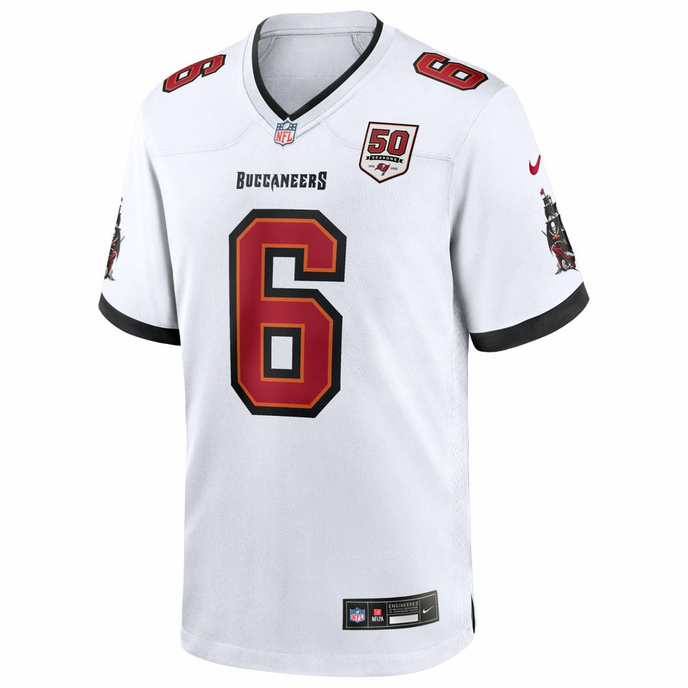 Baker Mayfield  50th Season White Game Jersey - Tampa Bay Buccaneers