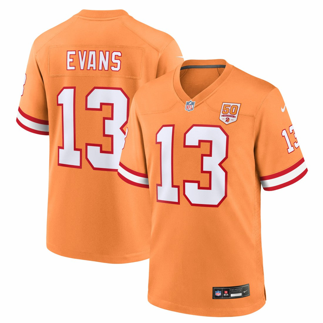 Mike Evans  50th Season Game Jersey - Tampa Bay Buccaneers