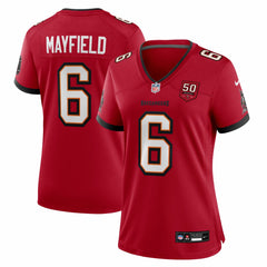 Baker Mayfield  Women's 50th Season Team Game Jersey - Tampa Bay Buccaneers