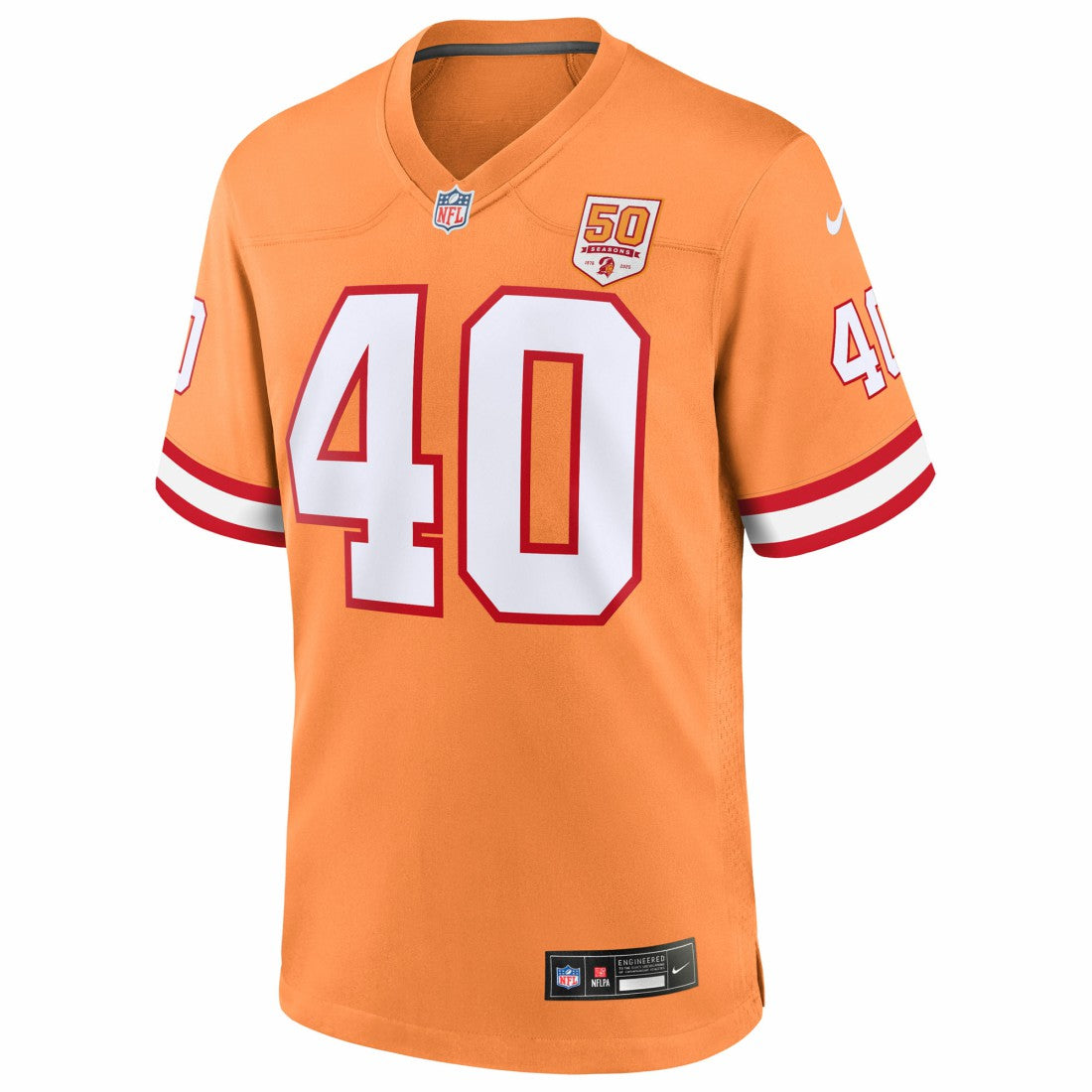 Mike Alstott  50th Season Game Jersey - Tampa Bay Buccaneers