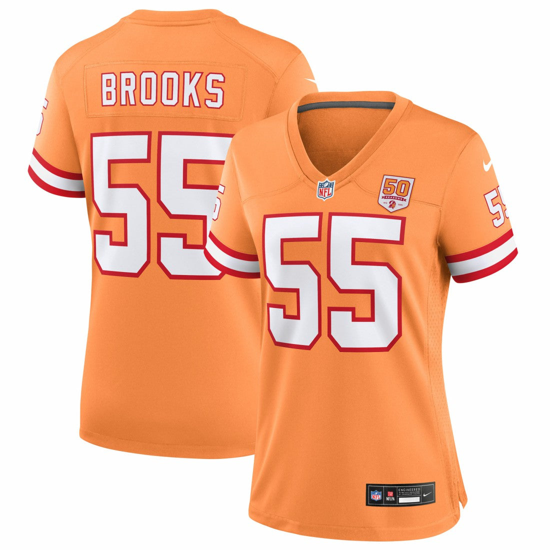 Derrick Brooks  Women's 50th Season Game Jersey - Tampa Bay Buccaneers