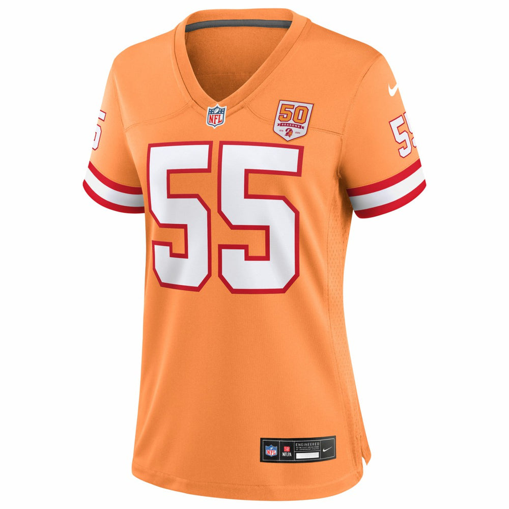 Derrick Brooks  Women's 50th Season Game Jersey - Tampa Bay Buccaneers