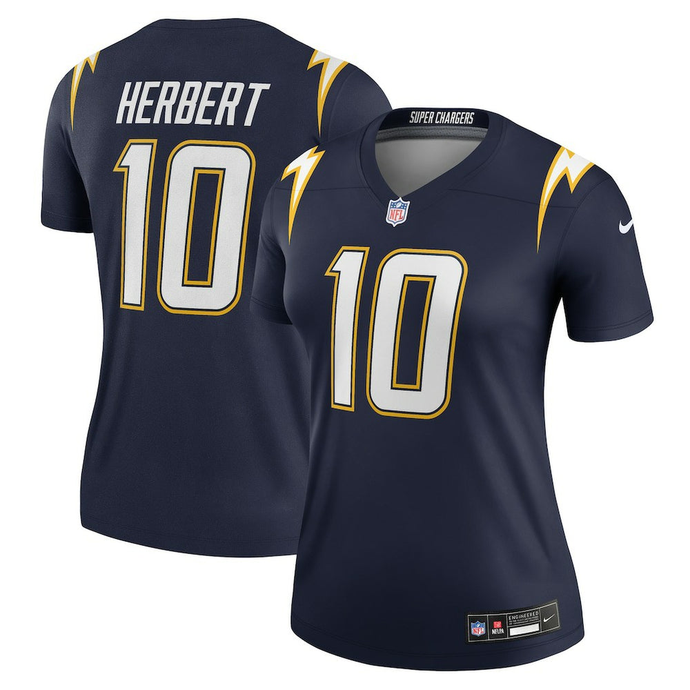 Justin Herbert  Women's Alternate Super Chargers Legend Player Performance Top - Los Angeles Chargers