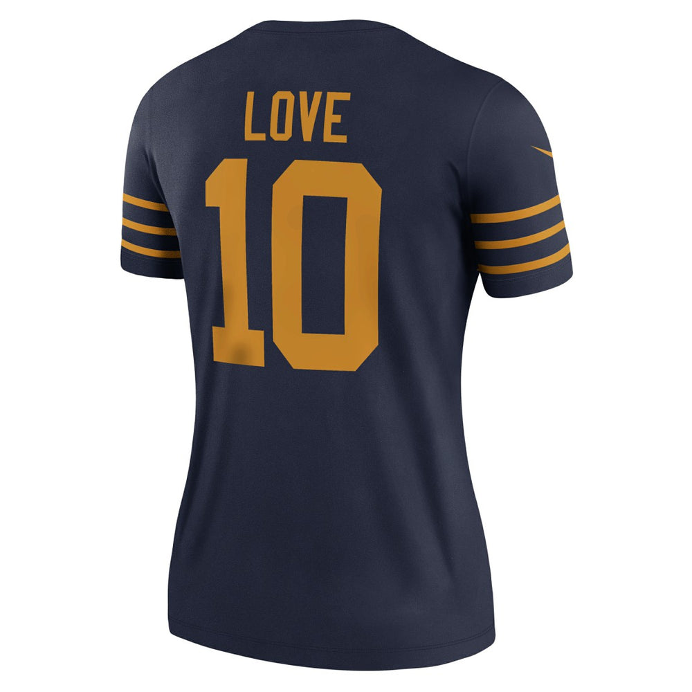 Jordan Love  Women's The 1923 Classic Legend Player Dri-FIT Top - Green Bay Packers