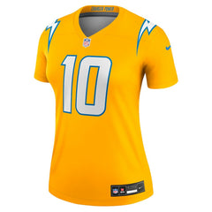 Justin Herbert  Women's Alternate Charger Power Legend Player Performance Top - Los Angeles Chargers