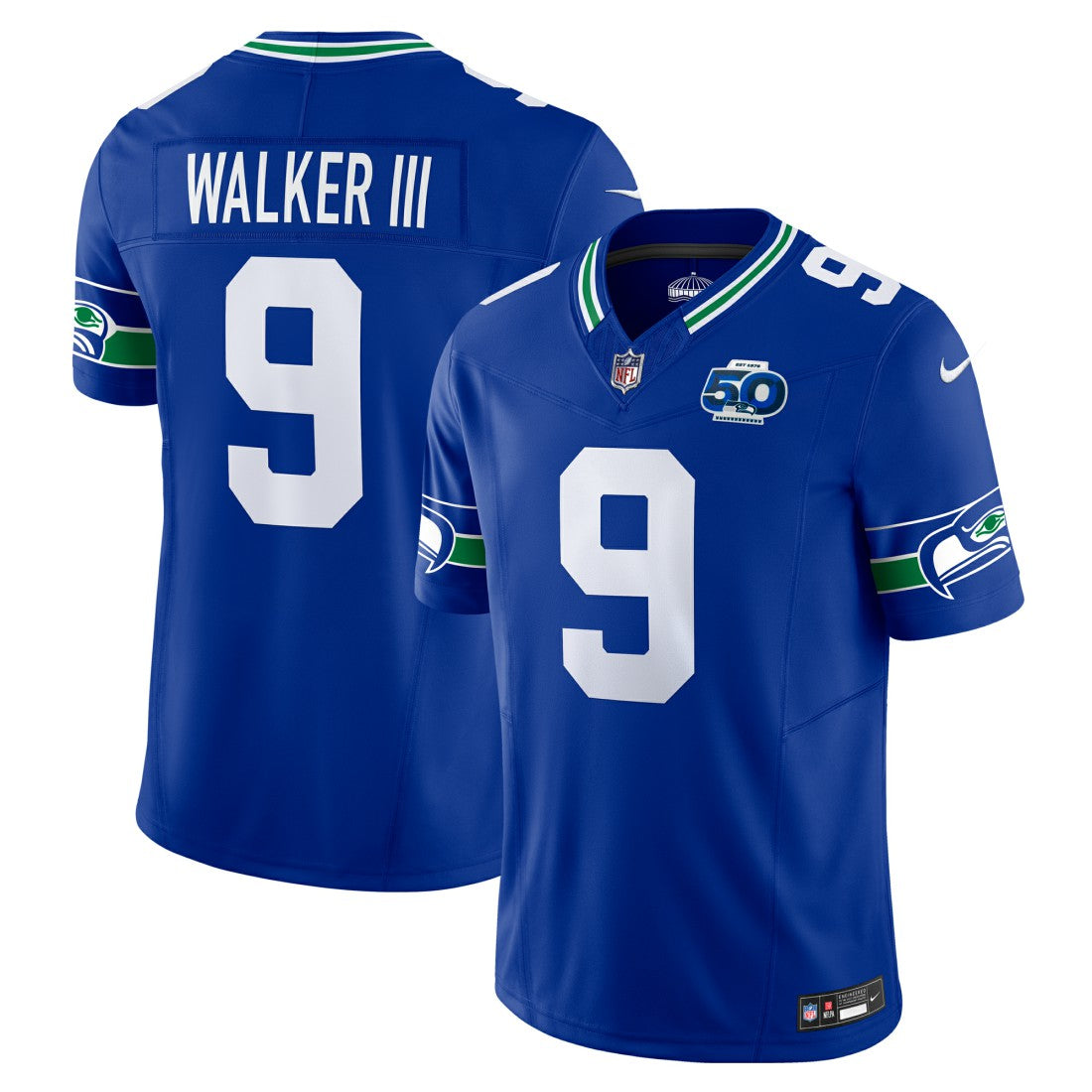 Kenneth Walker III  50th Season Vapor F.U.S.E. Limited Jersey - Seattle Seahawks