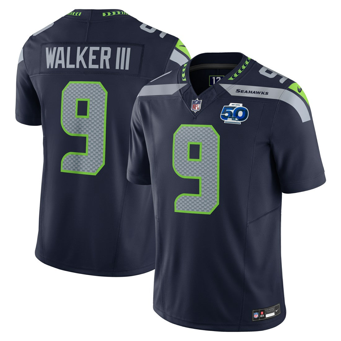 Kenneth Walker III  Team 50th Season Vapor F.U.S.E. Limited Jersey - Seattle Seahawks