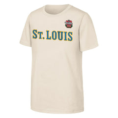 NHL Tan St. Louis Blues Youth 2025 NHL Winter Classic Primary Logo T-Shirt