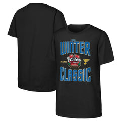 NHL Black St. Louis Blues Youth 2025 NHL Winter Classic Game Day T-Shirt