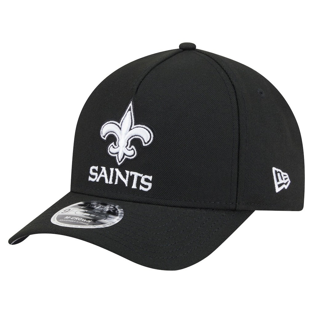 Team Collection 9FORTY M-Crown A-Frame Adjustable Hat - New Orleans Saints