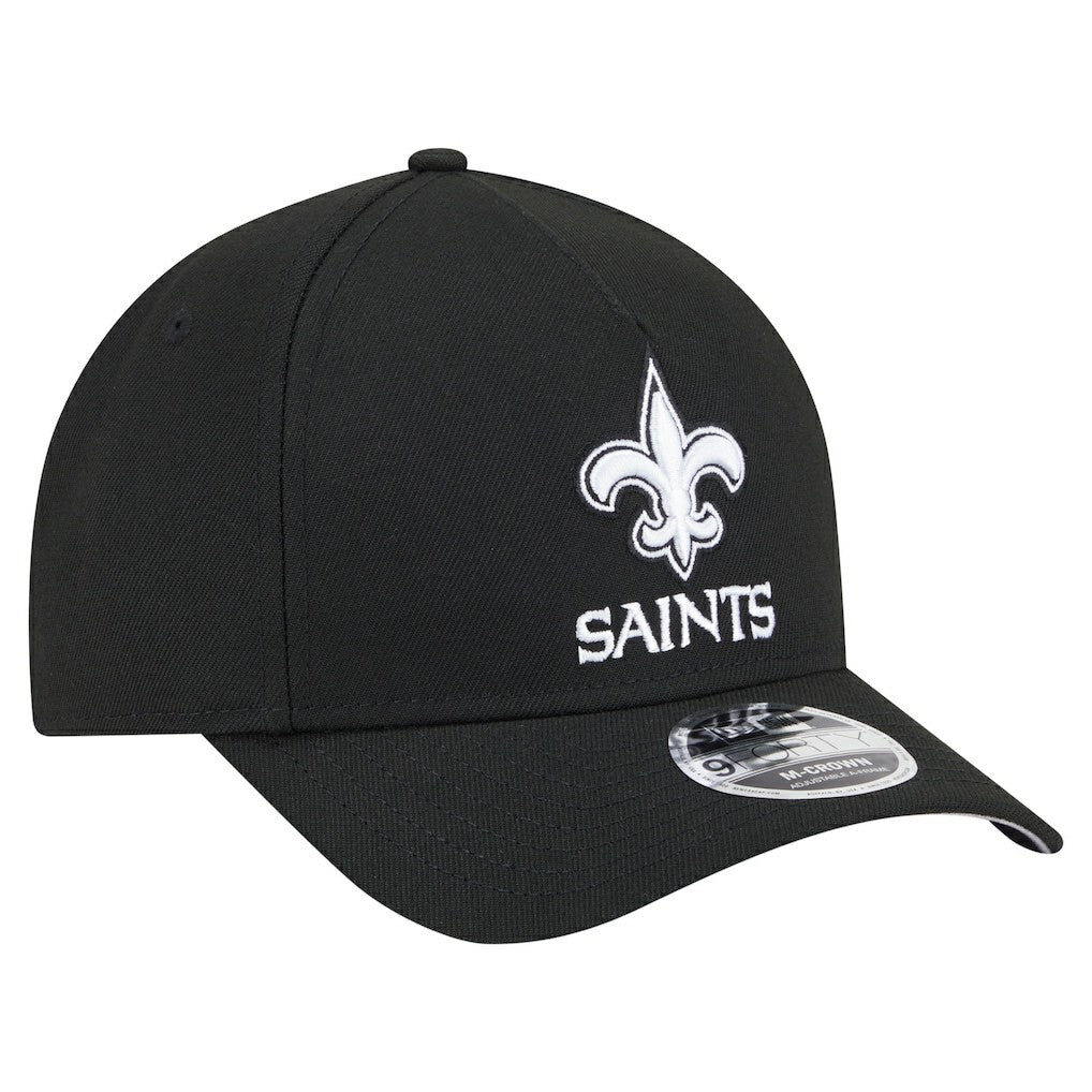 Team Collection 9FORTY M-Crown A-Frame Adjustable Hat - New Orleans Saints