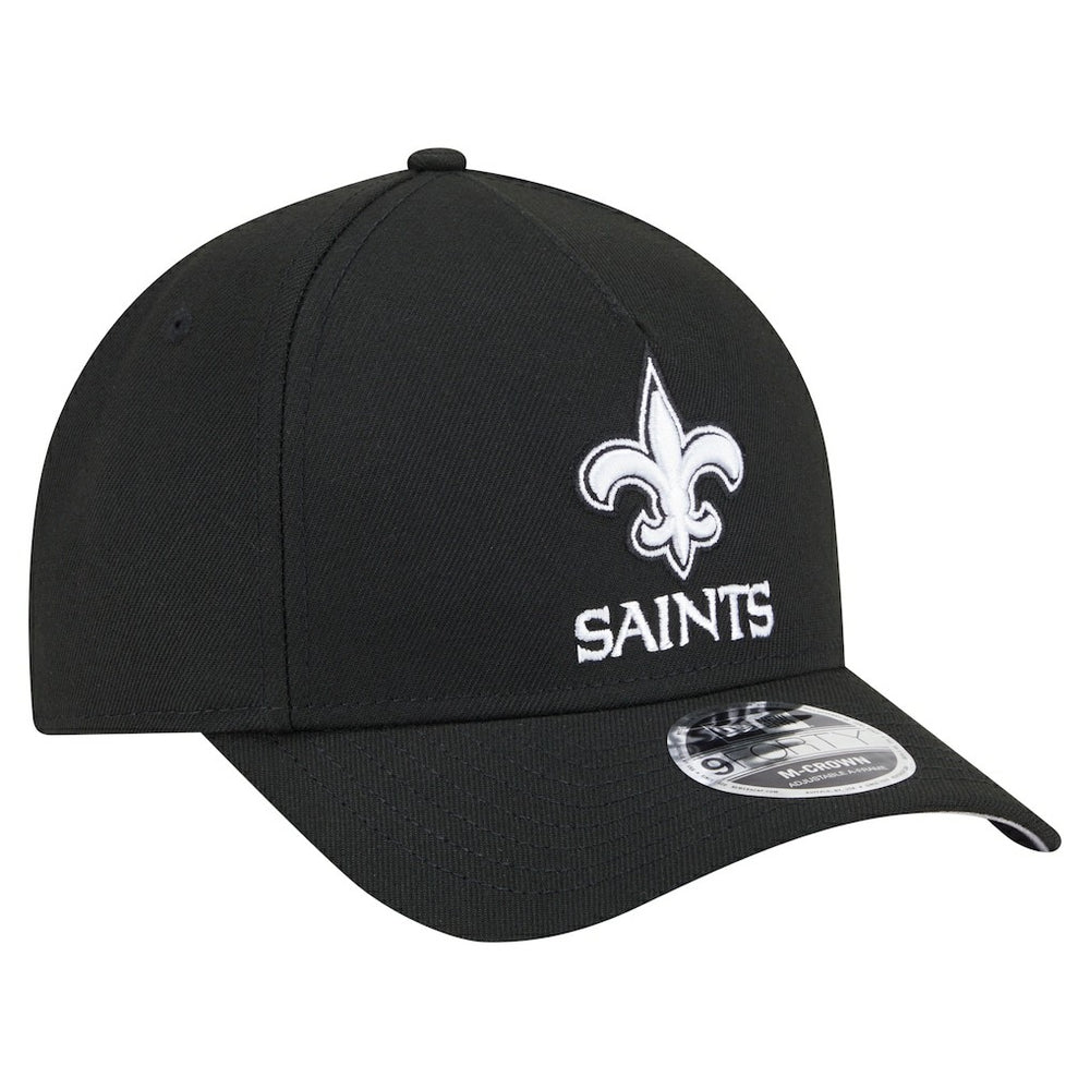 Team Collection 9FORTY M-Crown A-Frame Adjustable Hat - New Orleans Saints