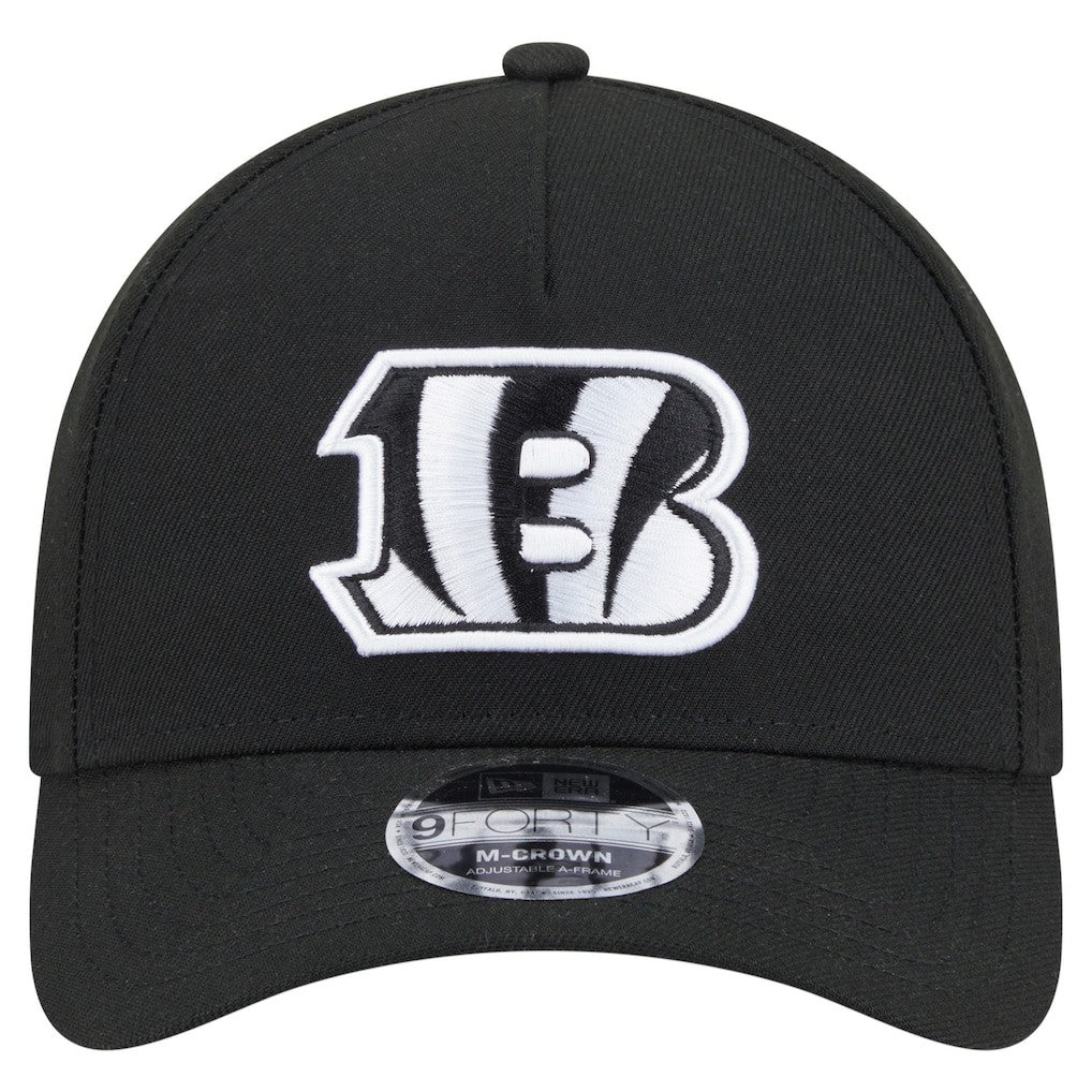Team Collection 9FORTY M-Crown A-Frame Adjustable Hat - Cincinnati Bengals