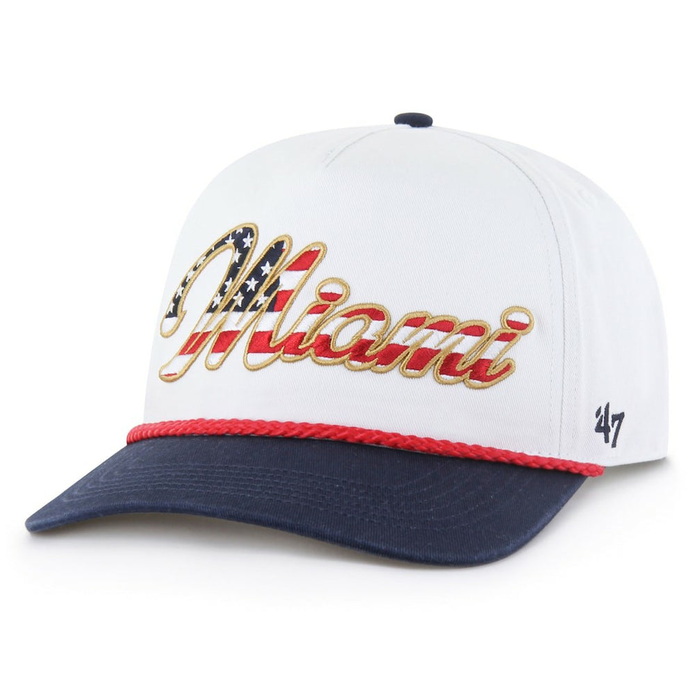 '47 Patriotic Overhand Hitch Adjustable Hat - Miami Dolphins