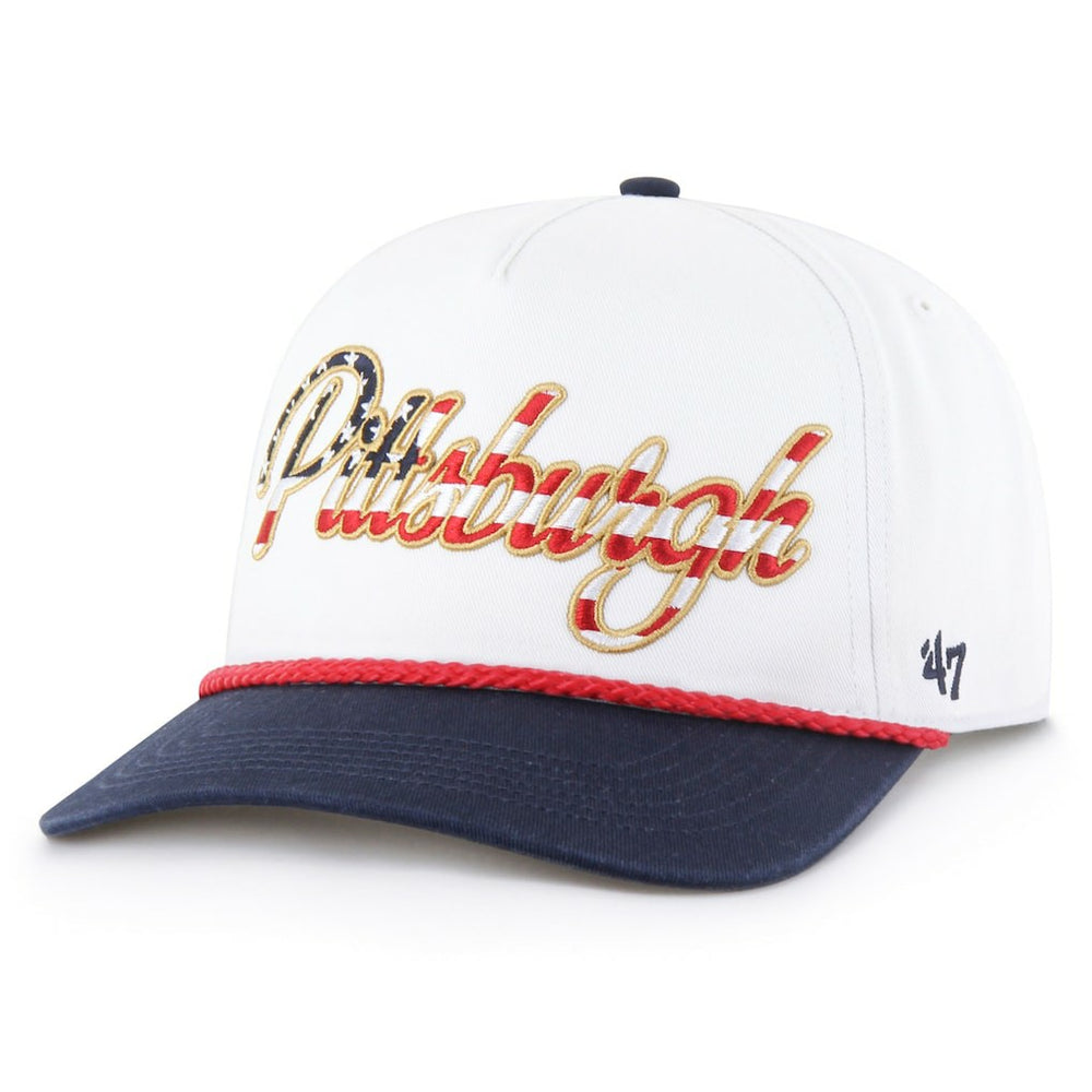 '47 Patriotic Overhand Hitch Adjustable Hat - Pittsburgh Steelers