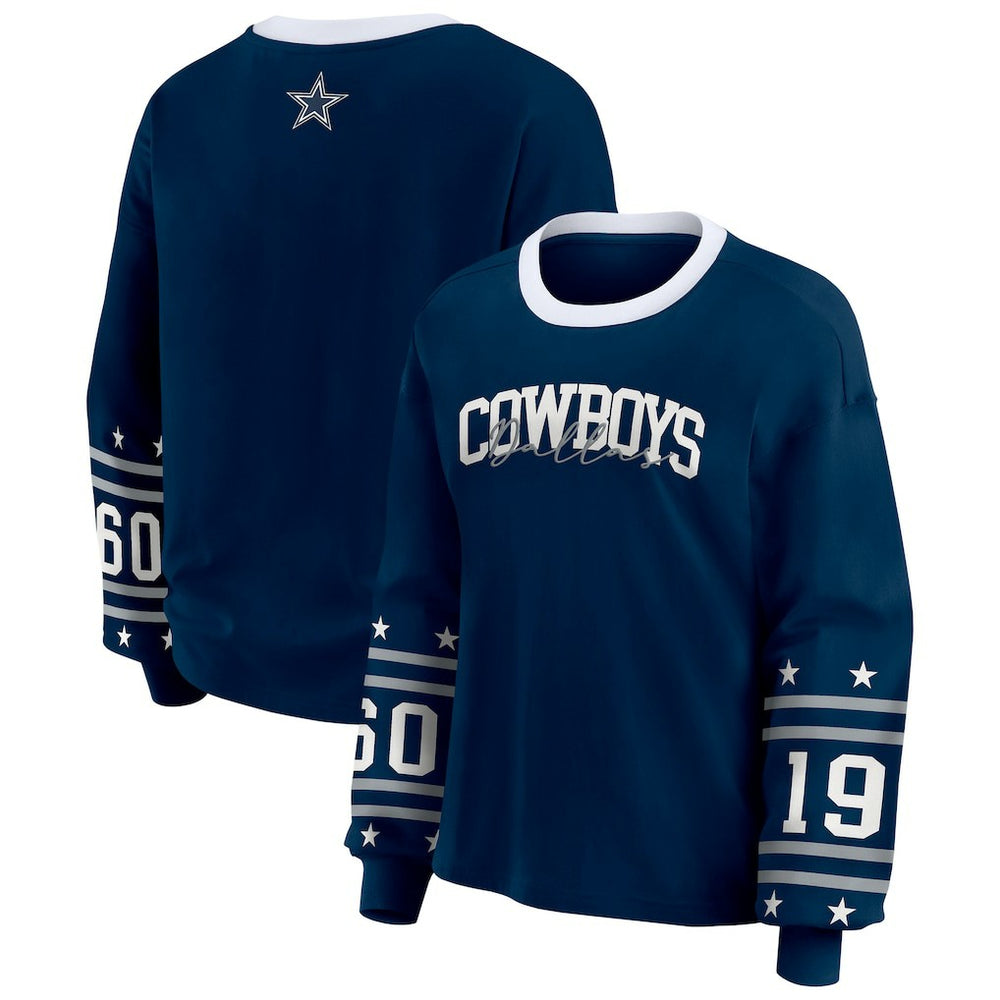 WEAR by Erin Andrews Women's Sport Long-Sleeve T-Shirt - Dallas Cowboys