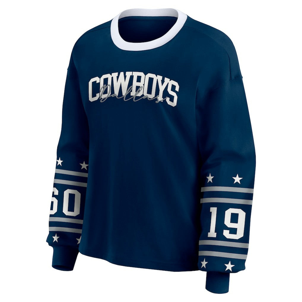 WEAR by Erin Andrews Women's Sport Long-Sleeve T-Shirt - Dallas Cowboys