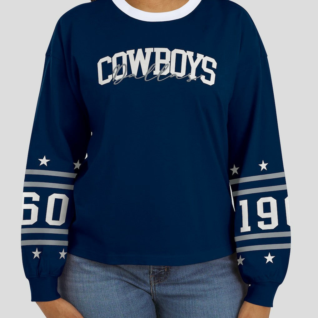 WEAR by Erin Andrews Women's Sport Long-Sleeve T-Shirt - Dallas Cowboys