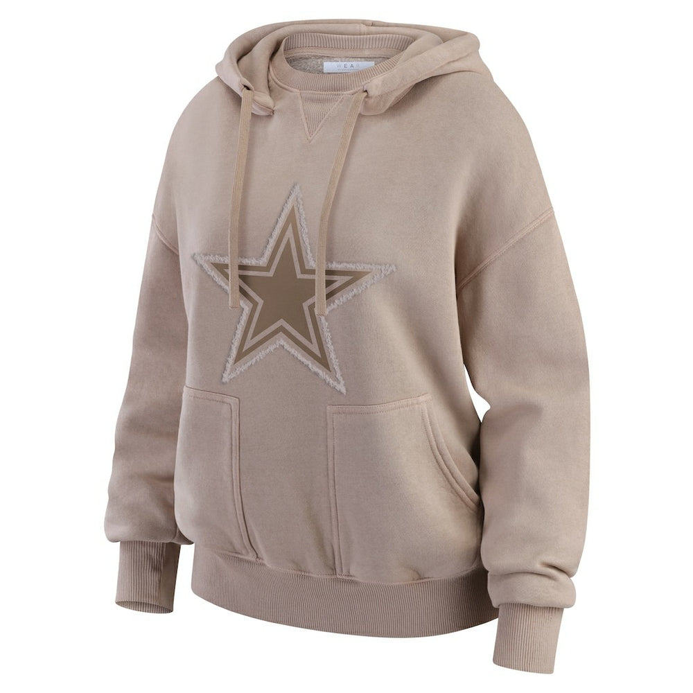 WEAR by Erin Andrews Women's Washed Pullover Crewdie - Dallas Cowboys