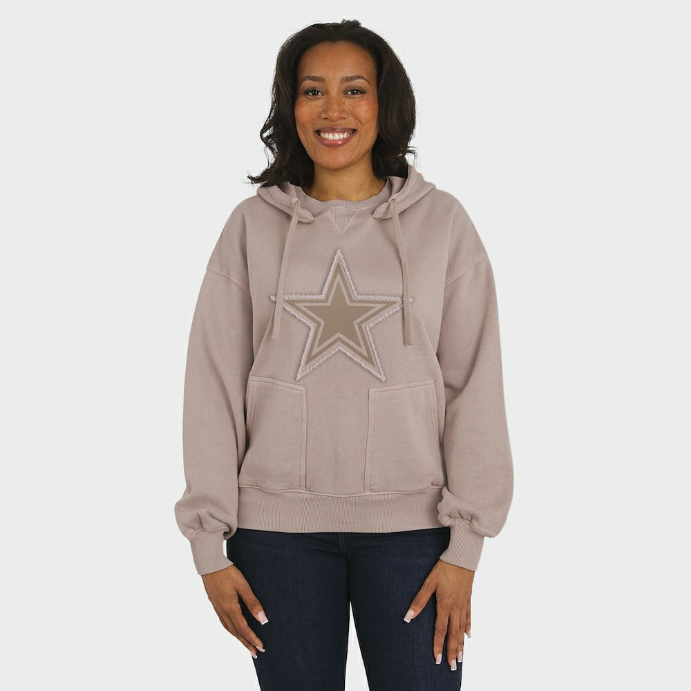 WEAR by Erin Andrews Women's Washed Pullover Crewdie - Dallas Cowboys