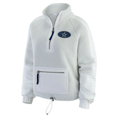 WEAR by Erin Andrews Women's Polar Fleece Half-Zip Jacket - Dallas Cowboys