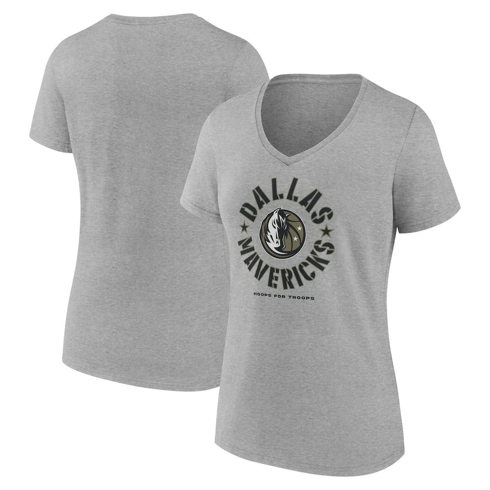 NBA Dallas Mavericks Women's Hoops for Troops V-Neck T-Shirt sale