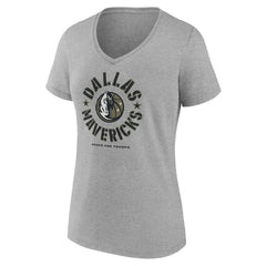 NBA Dallas Mavericks Women's Hoops for Troops V-Neck T-Shirt sale