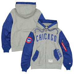 MLB Chicago Cubs New Era x Alpha Industries Full-Zip Hoodie Jacket
