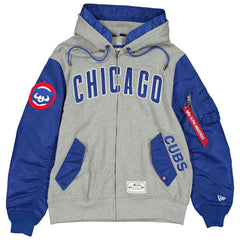 MLB Chicago Cubs New Era x Alpha Industries Full-Zip Hoodie Jacket