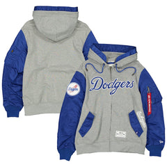 MLB Los Angeles Dodgers New Era x Alpha Industries Full-Zip Hoodie Jacket