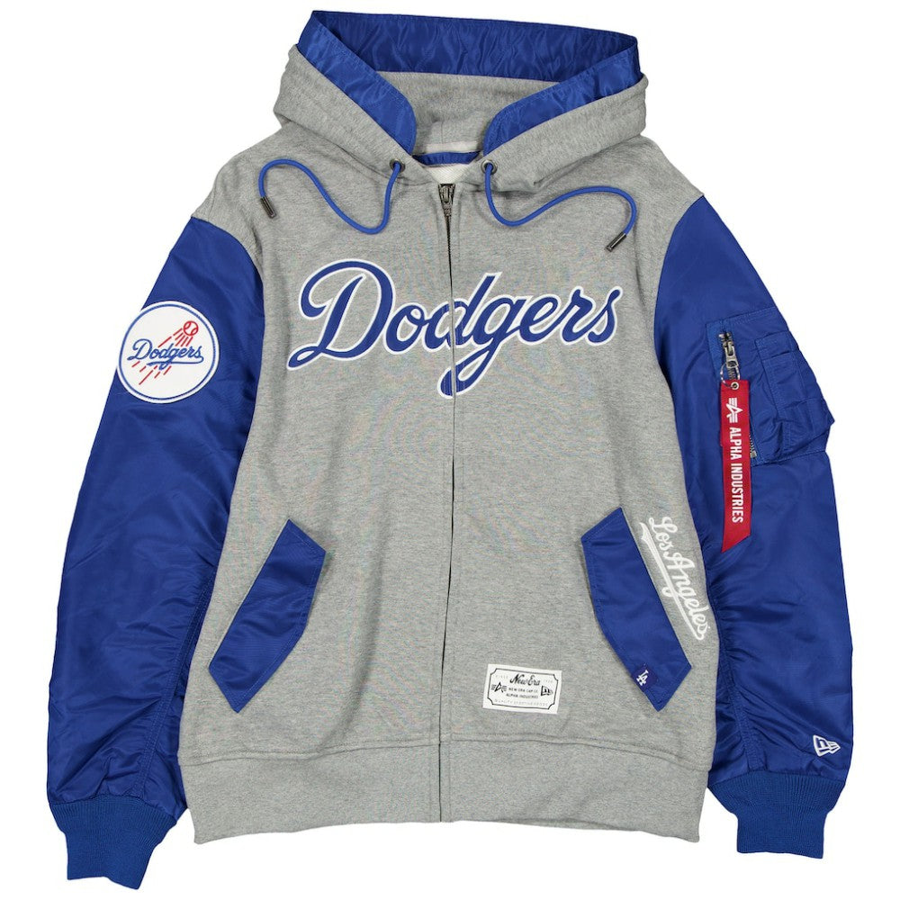 MLB Los Angeles Dodgers New Era x Alpha Industries Full-Zip Hoodie Jacket