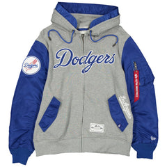 MLB Los Angeles Dodgers New Era x Alpha Industries Full-Zip Hoodie Jacket