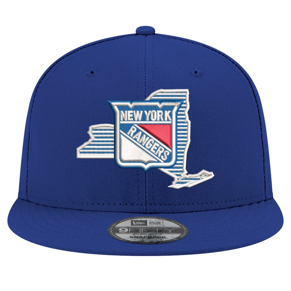 NHL Blue New York Rangers New Era State Pride 9FIFTY Snapback Hat