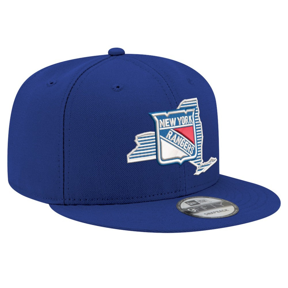 NHL Blue New York Rangers New Era State Pride 9FIFTY Snapback Hat
