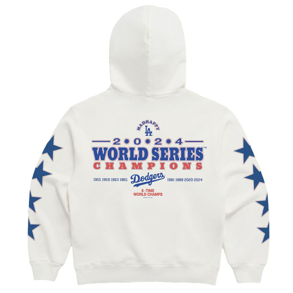 MLB Los Angeles Dodgers Madhappy 2024 World Series Champions Star Pullover Hoodie