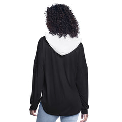NBA Miami Heat G-III 4Her by Carl Banks Women's Bench Player Oversized Long Sleeve Hooded Top