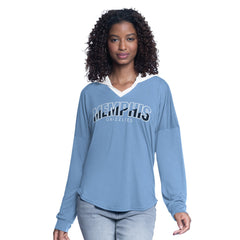 NBA Memphis Grizzlies G-III 4Her by Carl Banks Women's Bench Player Oversized Long Sleeve Hooded Top
