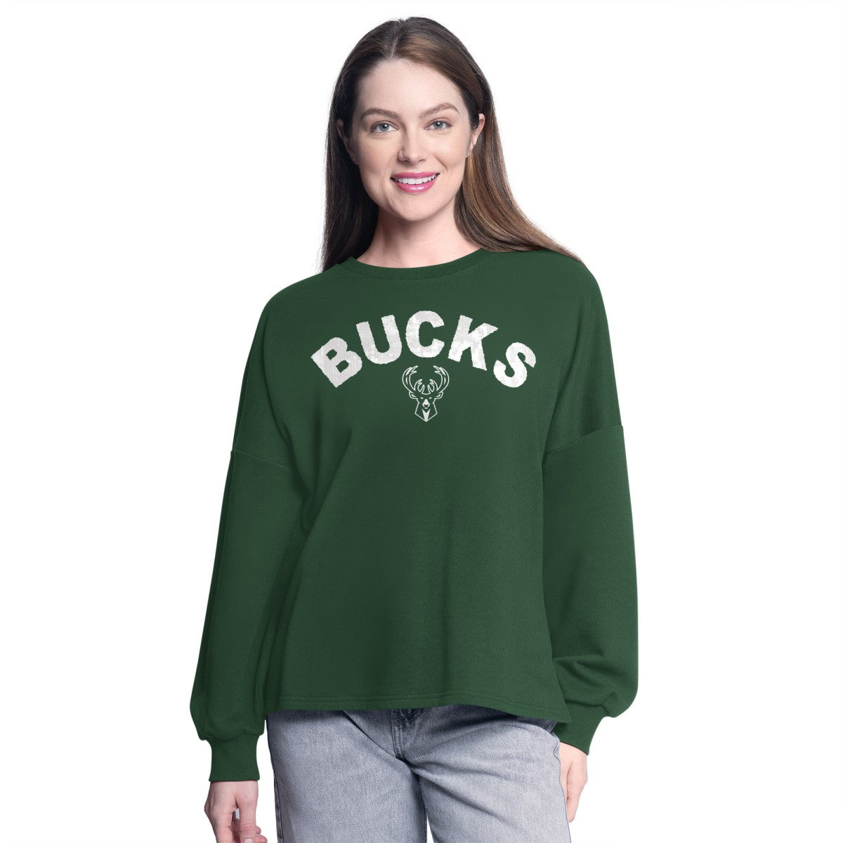 NBA Milwaukee Bucks G-III 4Her by Carl Banks Women's Athletic Pullover Sweatshirt
