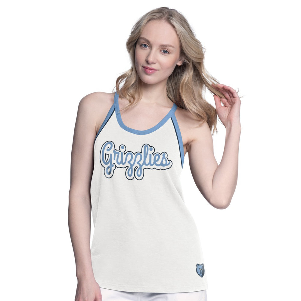 NBA Memphis Grizzlies G-III 4Her by Carl Banks Women's Curveball Racerback Scoop Neck Slub Tank Top