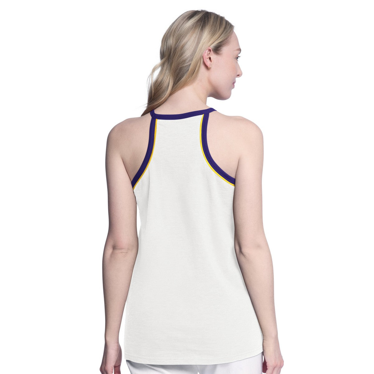 NBA Los Angeles Lakers G-III 4Her by Carl Banks Women's Curveball Racerback Scoop Neck Slub Tank Top