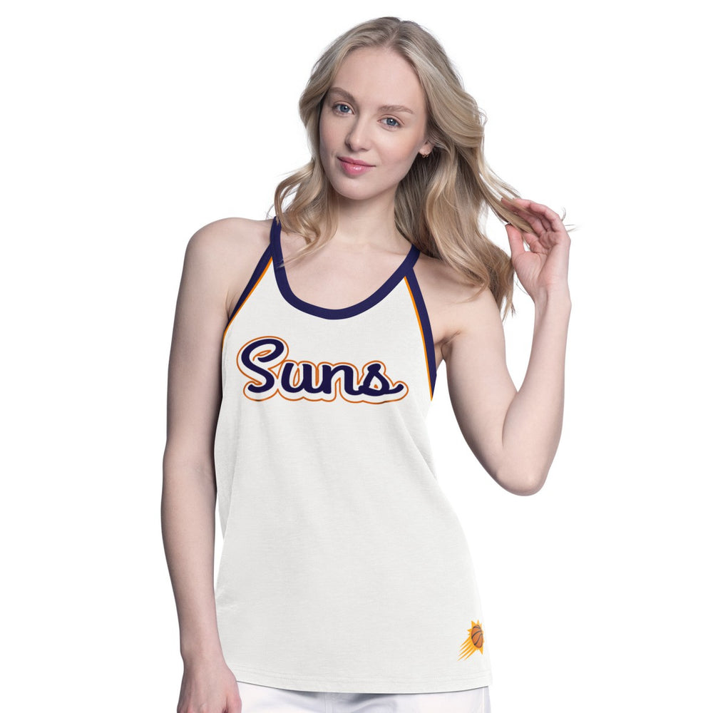 NBA Phoenix Suns G-III 4Her by Carl Banks Women's Curveball Racerback Scoop Neck Slub Tank Top