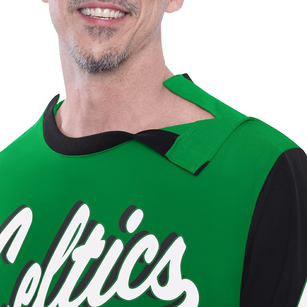 NBA Boston Celtics G-III Sports by Carl Banks Adaptive Rugby Long Sleeve Top
