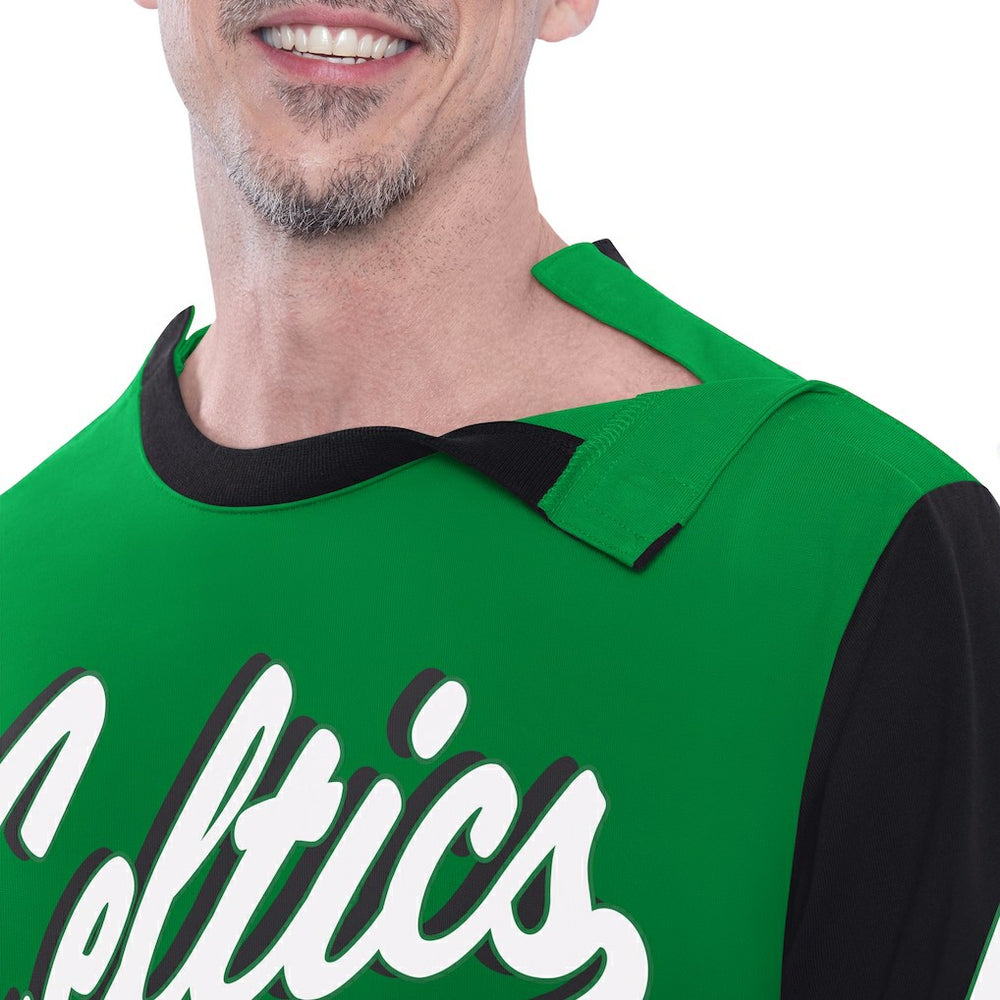 NBA Boston Celtics G-III Sports by Carl Banks Adaptive Rugby Long Sleeve Top