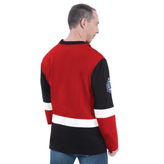 NBA Chicago Bulls G-III Sports by Carl Banks Adaptive Rugby Long Sleeve Top sale