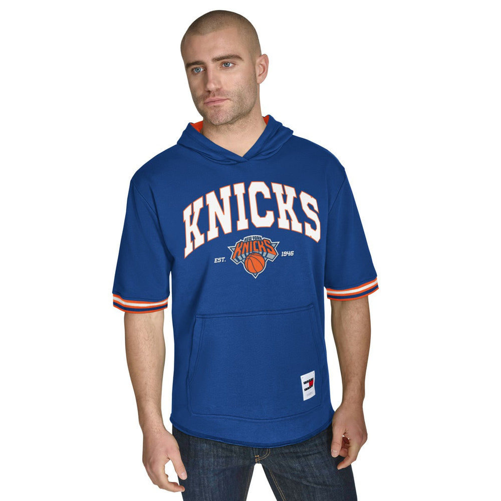 NBA New York Knicks Tommy Jeans Paul French Terry Short Sleeve Pullover Hoodie